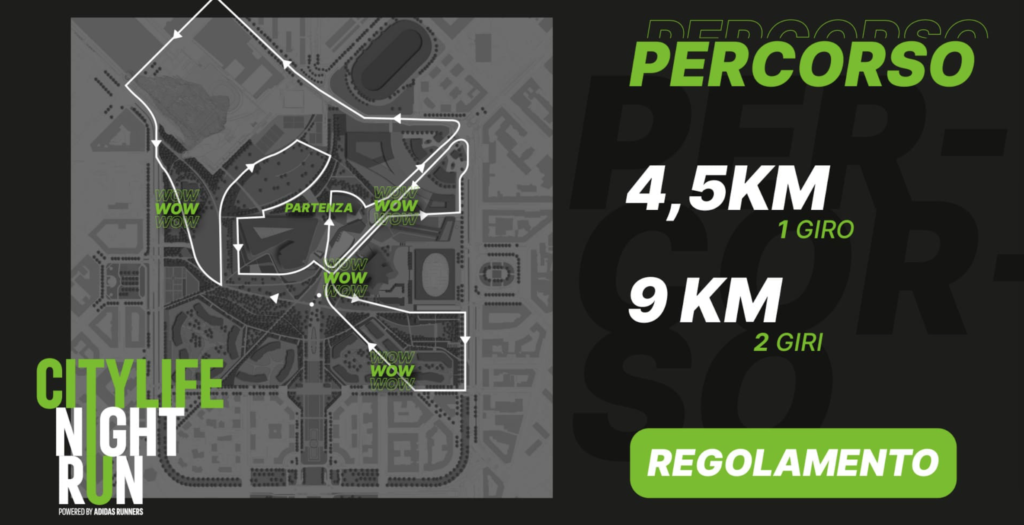 percorso citylife run
